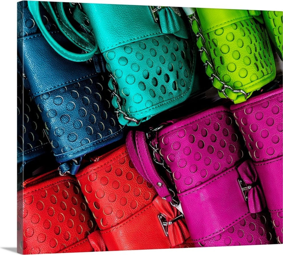 "Electric Pocketbooks" Wrapped Canvas Art Print, 36"x32"x1.5"