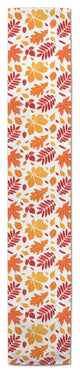Autumn Leaves Pattern 16x90 Cotton Twill Runner