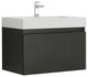 Fresca Mezzo 30" Black Wall Hung Cabinet With Integrated Sink