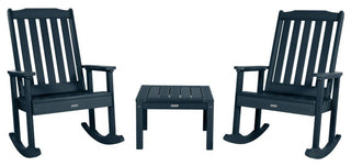Lehigh Rocking Chair Set With Side Table, Federal Blue