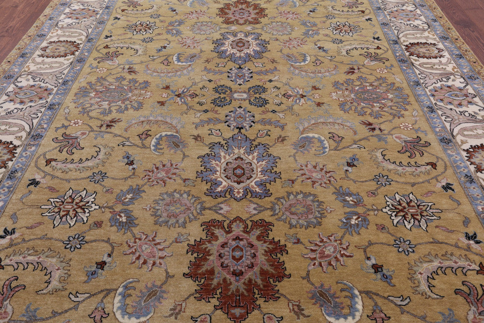 8' 10" X 11' 8" Persian Tabriz Handmade Wool Rug - Q16029