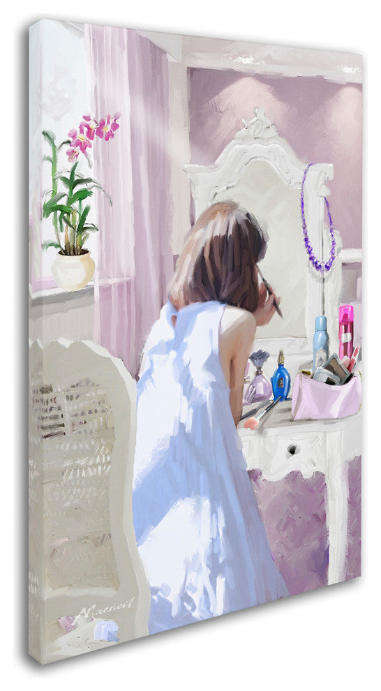 The Macneil Studio 'Girl Make Up' Canvas Art, 24"x16"