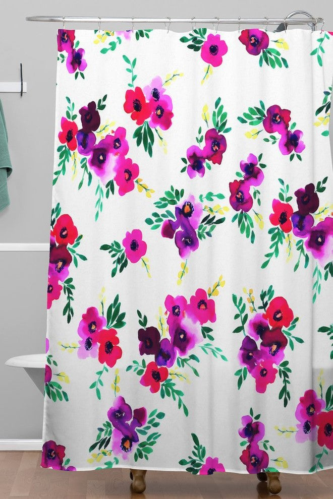 Caleb Troy Wintertide Roses Shower Curtain, 72"x69"
