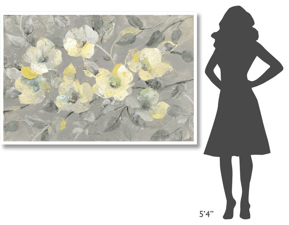 "Fading Spring Gray" Digital Paper Print by Albena Hristova, 62"x42"
