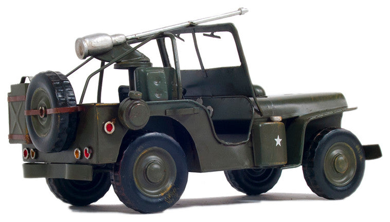 1941 Willys MB Overland Jeep Green Metal Handmade