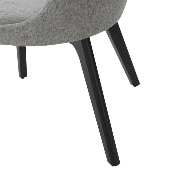 Safavieh Couture Sandralynn Linen Dining Chair Grey / Black