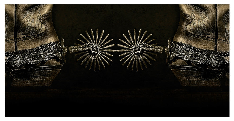 "Silver Spur Spiral" Frameless Floating Tempered Glass Panel Graphic Wall Art