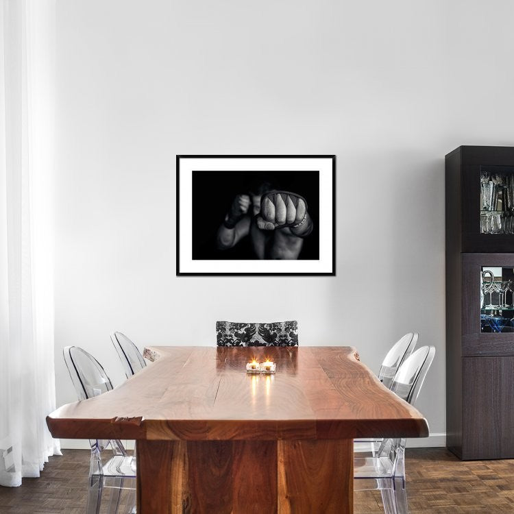 "Left Wing" Framed Digital Print by Adrian Vrican, 38"x29"