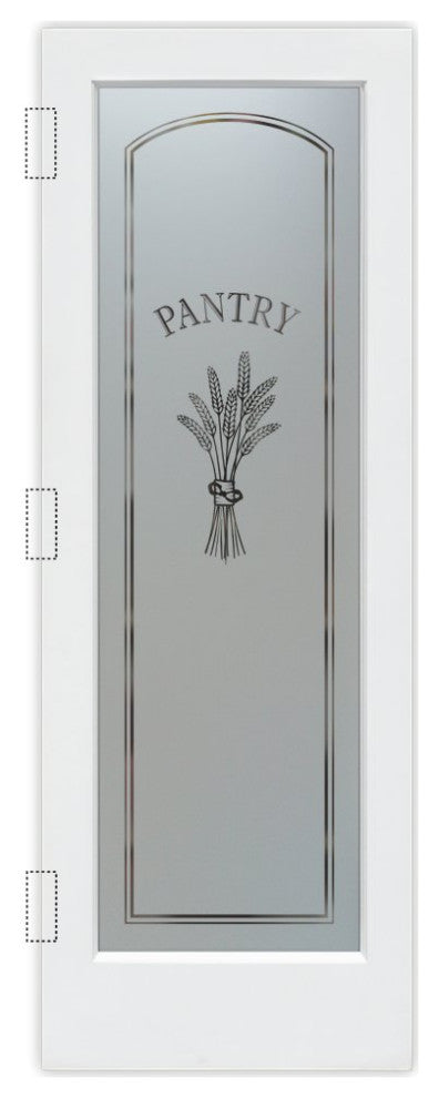 Pantry Door - Bundled Wheat Petite - Primed - 30" x 80" - Book/Slab Door