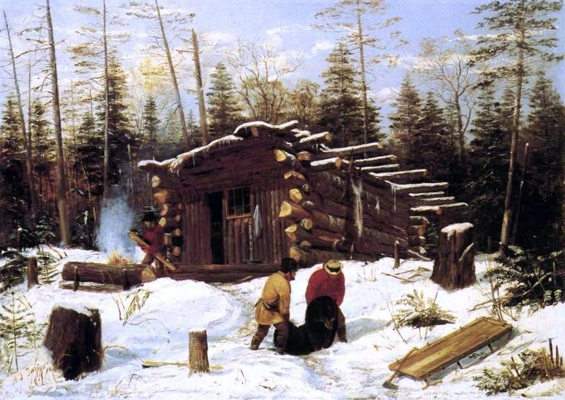 Arthur Fitzwilliam Tait Bringing Home Game Wrapped Canvas