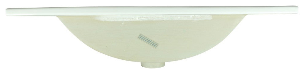 Square Bathroom Drop-in Sink Self-Rimming 24" White Porcelain Set of 2