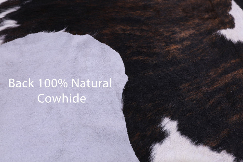 Organic Natural Hair-On Cowhide Area Rug 7' 0" X 5' 7" C1490