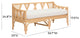 Jayla Natural Rattan Bench - Natural,White