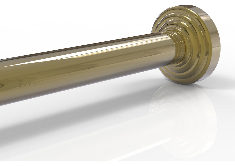 Waverly Place Shower Curtain Rod Brackets, Unlacquered Brass