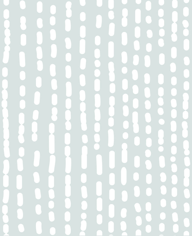 Line Art Peel and Stick Vinyl Wallpaper, Blue, 24"w X 108"h