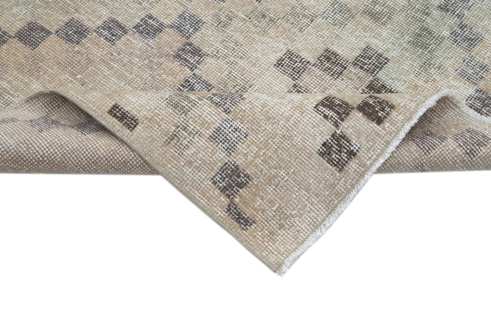 Rug N Carpet - Hand-knotted Anatolian 5' 4'' x 10' 3'' Low Pile  Vintage Rug