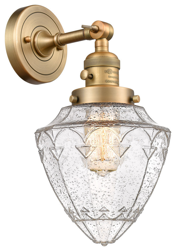 INNOVATIONS 203SW-BB-G664-7 1-Light Sconce Brushed Brass