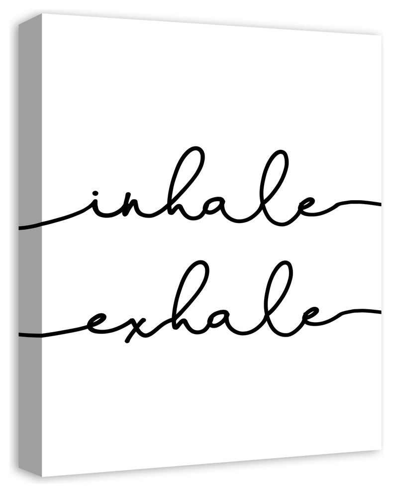 Inhale Exhale Print on Canvas