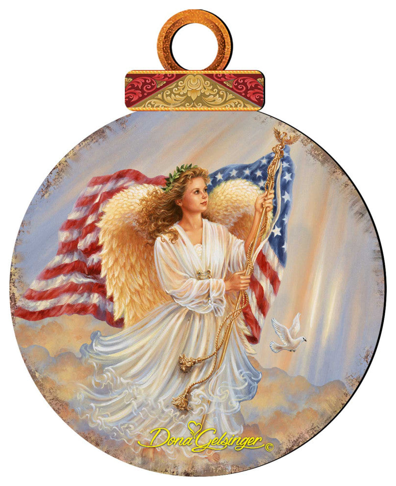 American Angel Ornament Ball