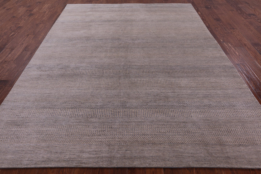 Wool and Silk Savannah Grass Handmade Rug 8' 0" X 10' 2" Q11434