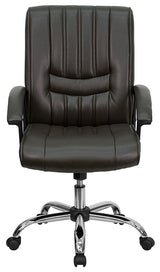 Brown Mid-Back Leather Chair