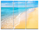 "Tropical Blue Sea and Sky" Photo Metal Wall Art, 3 Panels, 36"x28"