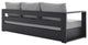 Tahoe Outdoor Patio Powder-Coated Aluminum 3-Piece Set, Gray Gray