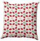 Lots of Leaves Accent Pillow, Dark Red, 26"x26"