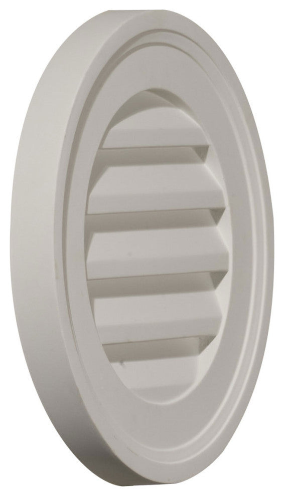 Round Gable Vent Louver, 12"Wx12"H, Decorative