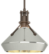 Henry with Chamfer Pendant, Bronze, Sterling Accents