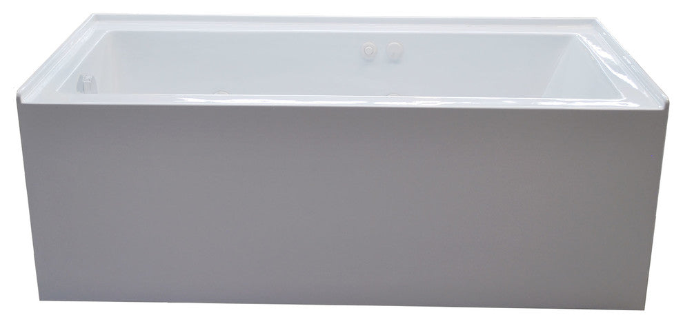 Pontormo Front Skirted Drop-In Bathtub, 32"x60", Left, Whirlpool