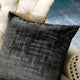 Velvet 2 Piece Euro Pillow Cover Set, Peat, 2 Piece, 26"x26"