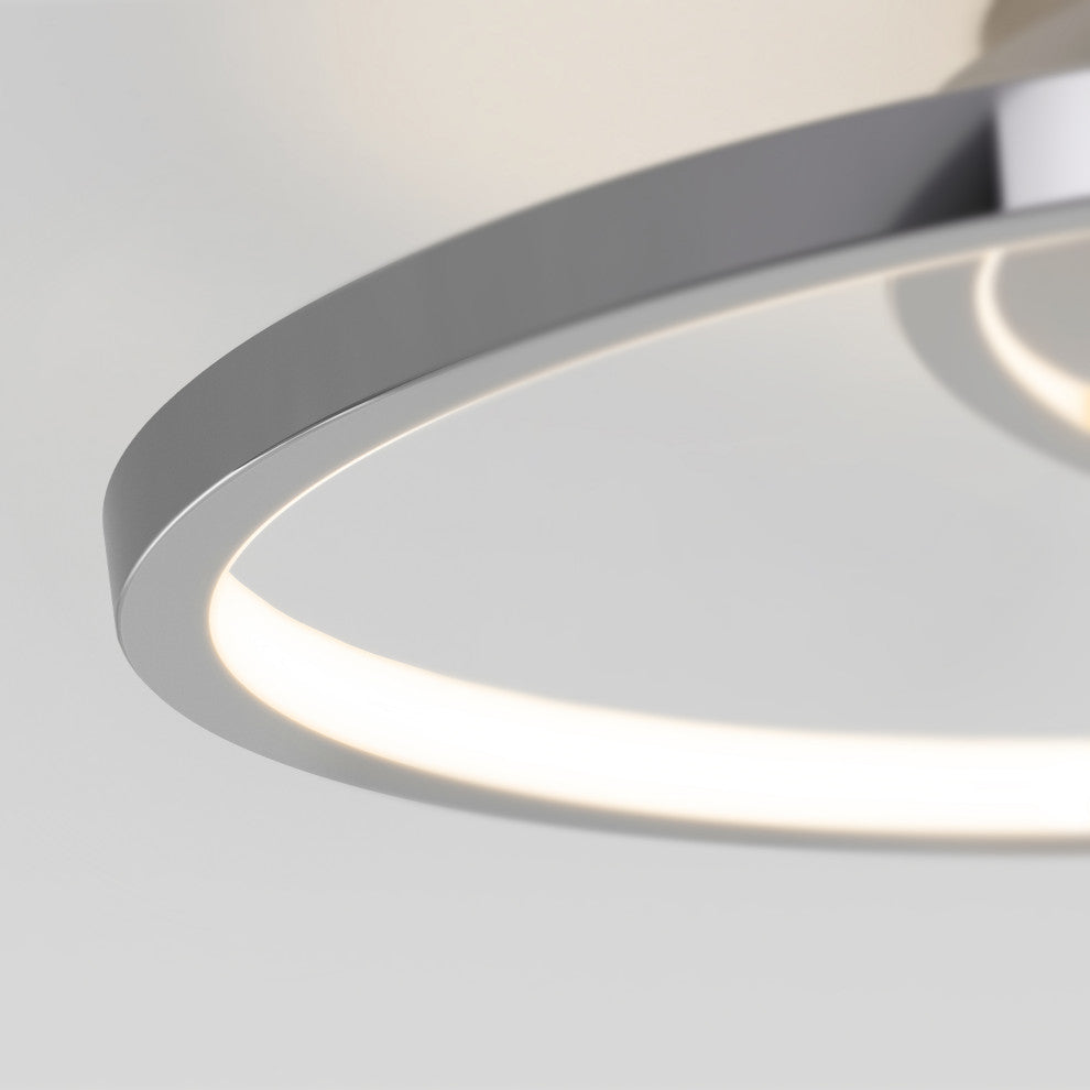 Artika Salto Ceiling Flushmount Light, Chrome