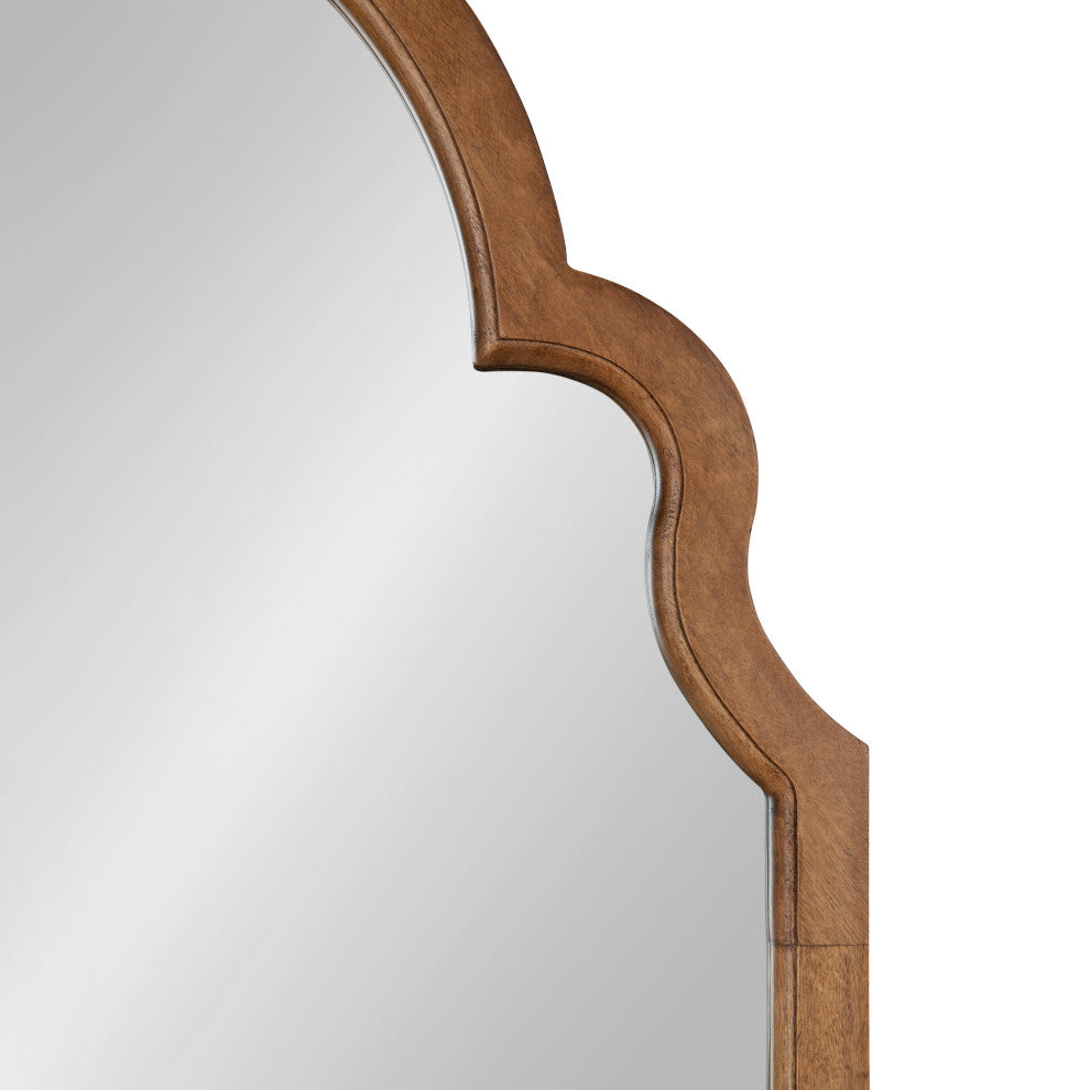 Hogan Arch Framed Mirror, Rustic Brown, 36"x30"