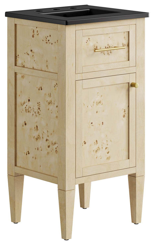 Elysian 18" Wood Bathroom Vanity - Black Burl