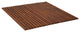 Bare Decor Fuji String Spa Shower Mat in Solid Teak Wood Oiled Finish, 30"x30"