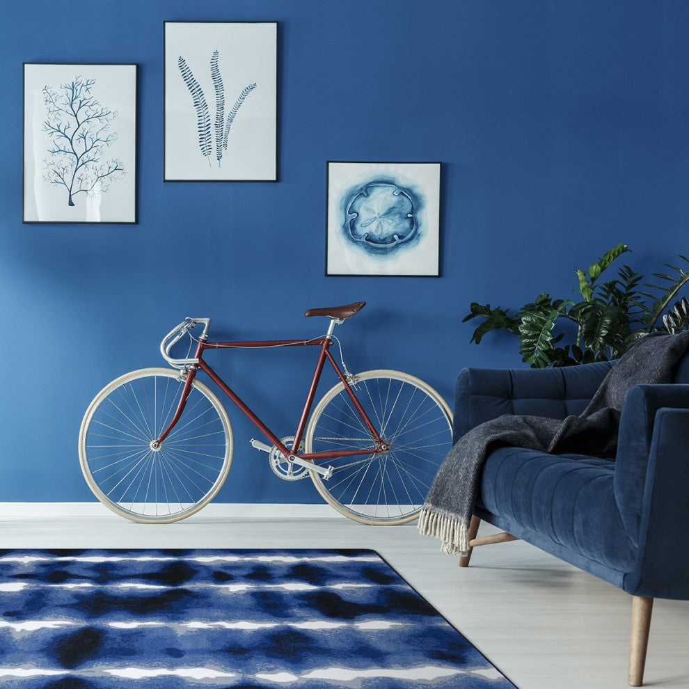 Sound Off 10'9" X 13'2" Area Rug, Color Cobalt