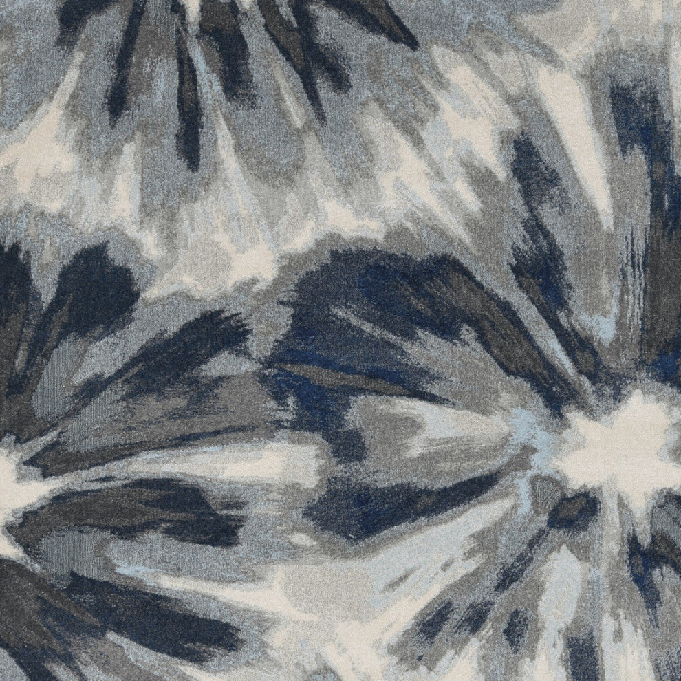 KAS Stella 6265 Ivory Blue Splash Area Rug, 7'10"x10'10"