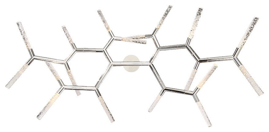 Modern Forms Kryptonite 65" LED Chandelier in Polished Nickel