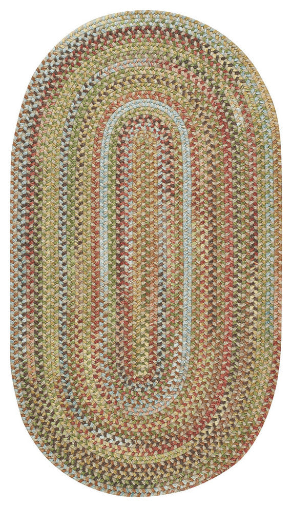 Capel Kill Devil Hill Dusty Multi 0210_910 Braided Rugs - 36" X 60" Oval