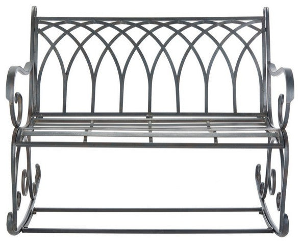 Safavieh Ressi Rock Bench, Black Rust