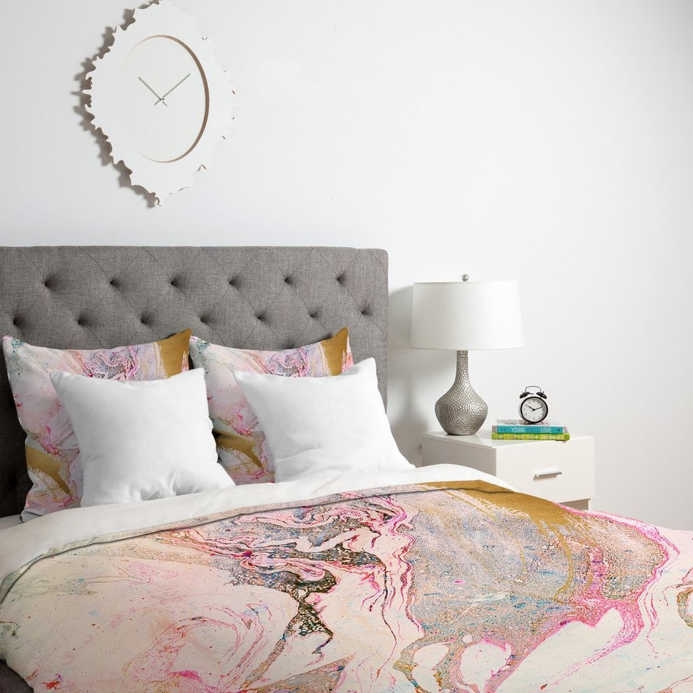 Iveta Abolina Winter Marble Duvet Cover, King
