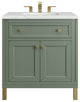 Chicago 30" Single Vanity, Smokey Celadon,  Ethereal Noctis Top