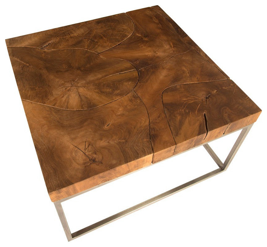 Teak Puzzle Coffee Table