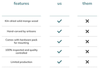 Harriet Accent Mirror, Black, 16"x60"