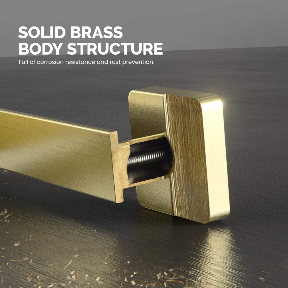 Blaze 2 Piece Bathroom Hardware Set, Brushed Gold