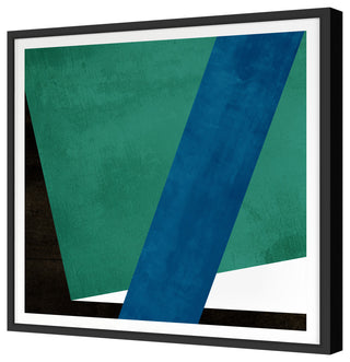 Fractured Abstract 1 Fine Art Print, Black, 42"x42"