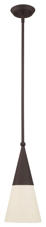 Livex Lighting Bronze 1-Light Mini Pendant