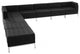 Imagination Series Black LeatherSoft Sectional Configuration, 9 Pieces
