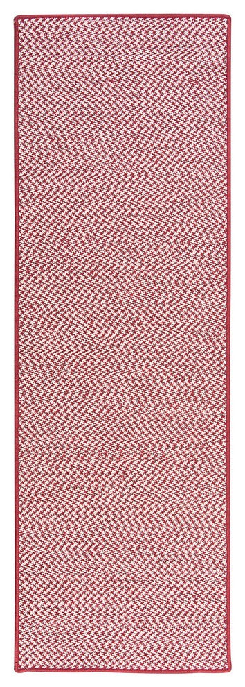 Outdoor Houndstooth Tweed OT79 Sangria Indoor/Outdoor Area, Rectangular 5'x8'